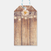 ライト素朴メイソンジャースデイジー&レースカントリー ギフトタグ (裏面)