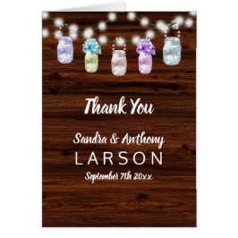 ライト素朴付きメイスン結婚ジャー