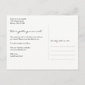 ライト素朴付き日付の保存 案内ポストカード (裏面)