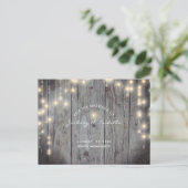 ライト素朴付き日付の保存 案内ポストカード (スタンド正面)