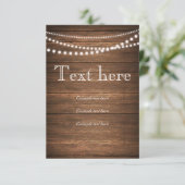 ライト素朴列RSVP 3.5" x 5"プレーン 出欠カード (スタンド正面)