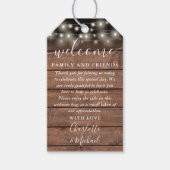 ライト素朴結婚式の引き出物ウェルカムバスケットバッグ ギフトタグ (正面)