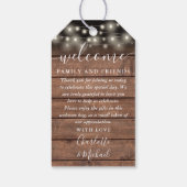 ライト素朴結婚式の引き出物ウェルカムバスケットバッグ ギフトタグ (裏面)