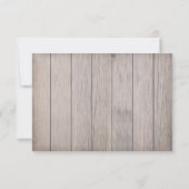 ライト素朴-カスタム夕べ披露宴カード 招待状 (裏面)