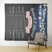 ライト結婚の背景、フォトプロップ、カスタムライト タペストリー (インサイチュ(横))