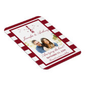 ライト航海のハウス結婚の写真が日付を救う マグネット (右側)