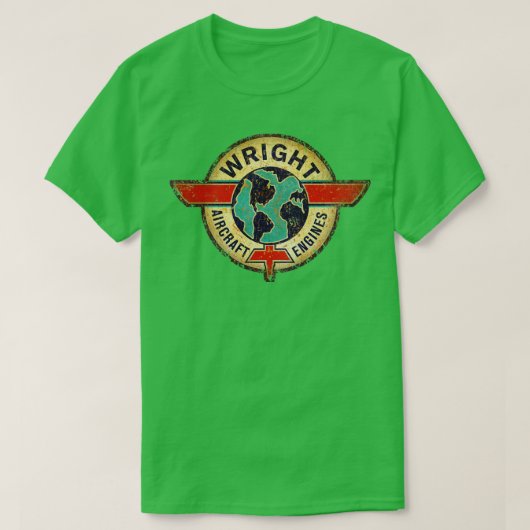 ライト航空機エンジン Tシャツ (デザイン正面)