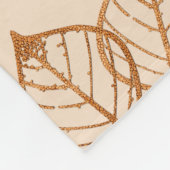 ライト葉パターンフリースブランケット フリースブランケット (角)