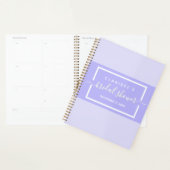 ライト薄紫ブライダルシャワーエレガントシック書道 プランナー手帳 (ディスプレー)