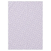 ライト薄紫ホワイトリバティフローラルパターエレガントン テーブルクロス (正面)