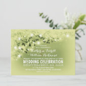 ライト薄緑の結婚式招待状の一連 招待状 (スタンド正面)