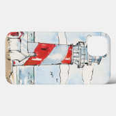 ライト赤と白ハウスシーン Case-Mate iPhoneケース (裏面 (横))