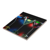 ライト違う付きマルティーニ眼鏡のカクテル タイル (側面)