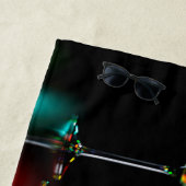 ライト違う付きマルティーニ眼鏡のカクテル ビーチタオル (インサイチュ)