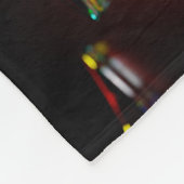 ライト違う付きマルティーニ眼鏡のカクテル フリースブランケット (角)