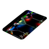 ライト違う付きマルティーニ眼鏡のカクテル マグネット (左側)