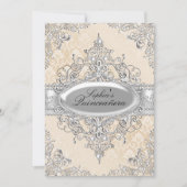 ライト金ゴールドパールヴィンテージグラマーキンセアニェラ 招待状 (正面)