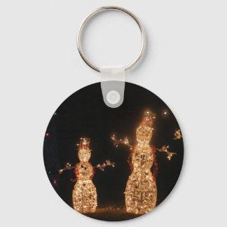 ライト雪だるまキーチェーン キーホルダー