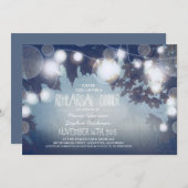 ライト青いリハーサルの夕食の招待の一連 招待状 (正面/裏面)