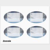 ライト静かギフトラベルシール 楕円形シール (シート)