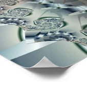 ライト2抽象芸術アート ポスター (角)