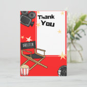 ライト カメラ アクション サンクス カード (スタンド正面)