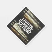 ライト、カメラ、アクション！ スタンダードランチョンナプキン (角)