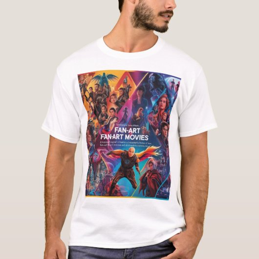 🎬ライト、カメラ、アクション!ファンムービーの探索 Tシャツ (正面)