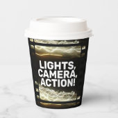 ライト、カメラ、アクション！ 紙コップ (正面)