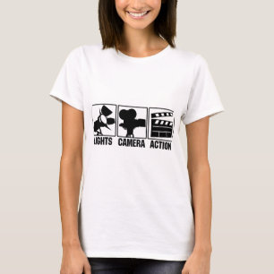 ライト、カメラ、行為 Tシャツ