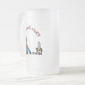 ライト·ゲーマー·ガール フロストグラスビールジョッキ (正面左)