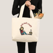 ライト·ゲーマー·ガール ラージトートバッグ (正面(商品))
