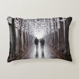 ライト、シャドウ、シンメトリ – セピア アクセントクッション