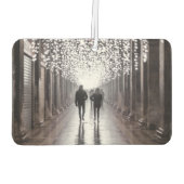 ライト、シャドウ、シンメトリ – セピア カーエアーフレッシュナー (裏面)