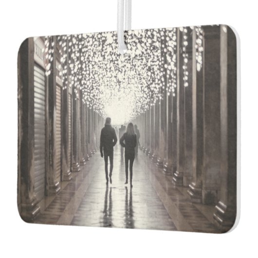 ライト、シャドウ、シンメトリ – セピア カーエアーフレッシュナー (左)