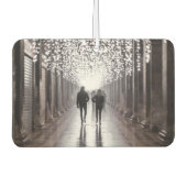 ライト、シャドウ、シンメトリ – セピア カーエアーフレッシュナー (正面)