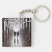 ライト、シャドウ、シンメトリ – セピア キーホルダー (裏面)