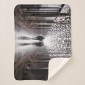 ライト、シャドウ、シンメトリ – セピア シェルパブランケット (正面)