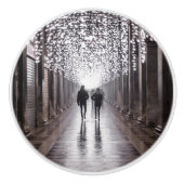 ライト、シャドウ、シンメトリ – セピア セラミックノブ (正面)