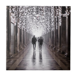 ライト、シャドウ、シンメトリ – セピア タイル