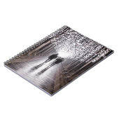 ライト、シャドウ、シンメトリ – セピア ノートブック (左側)