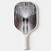 ライト、シャドウ、シンメトリ – セピア ピックルボールラケット (正面)