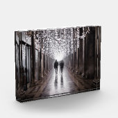 ライト、シャドウ、シンメトリ – セピア フォトブロック (左)