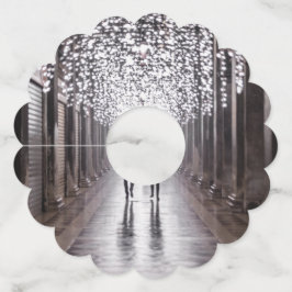 ライト、シャドウ、シンメトリ – セピア ワイングラスタグ