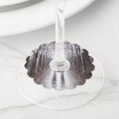 ライト、シャドウ、シンメトリ – セピア ワイングラスタグ (クローズアップ)