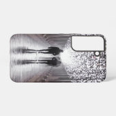 ライト、シャドウ、シンメトリ – セピア SAMSUNG GALAXYケース (裏面横)