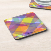 ライト ジオメトリック - プラスチック コースター (左側)