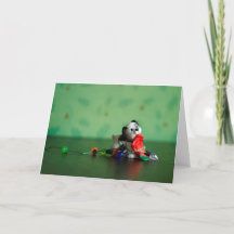 ライト、ストッキング、アクション！クリスマスカード