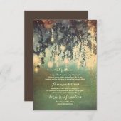 ライト ツリー ブランチ ウェディング 詳細 挿入 エンクロージャーカード (正面/裏面)