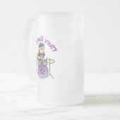 ライト·ドラマー·ガール フロストグラスビールジョッキ (正面左)
